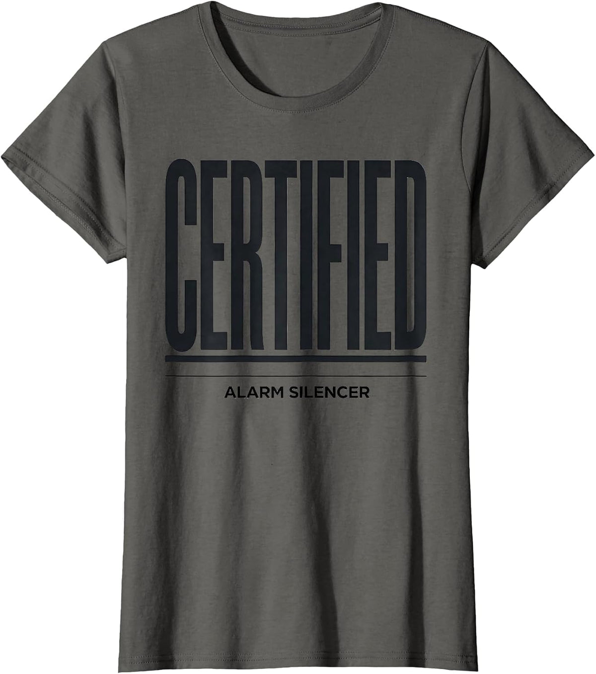 Women's Certified Alarm Silencer Dialysis Nurse Nephrology T-Shirt - Asphalt Grey