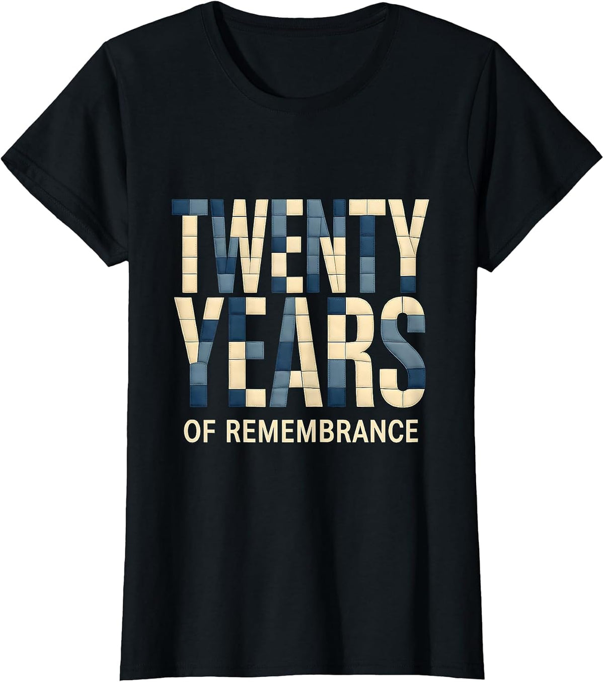 Twenty Years of Remembrance September 11 Memorial T-Shirt - Black