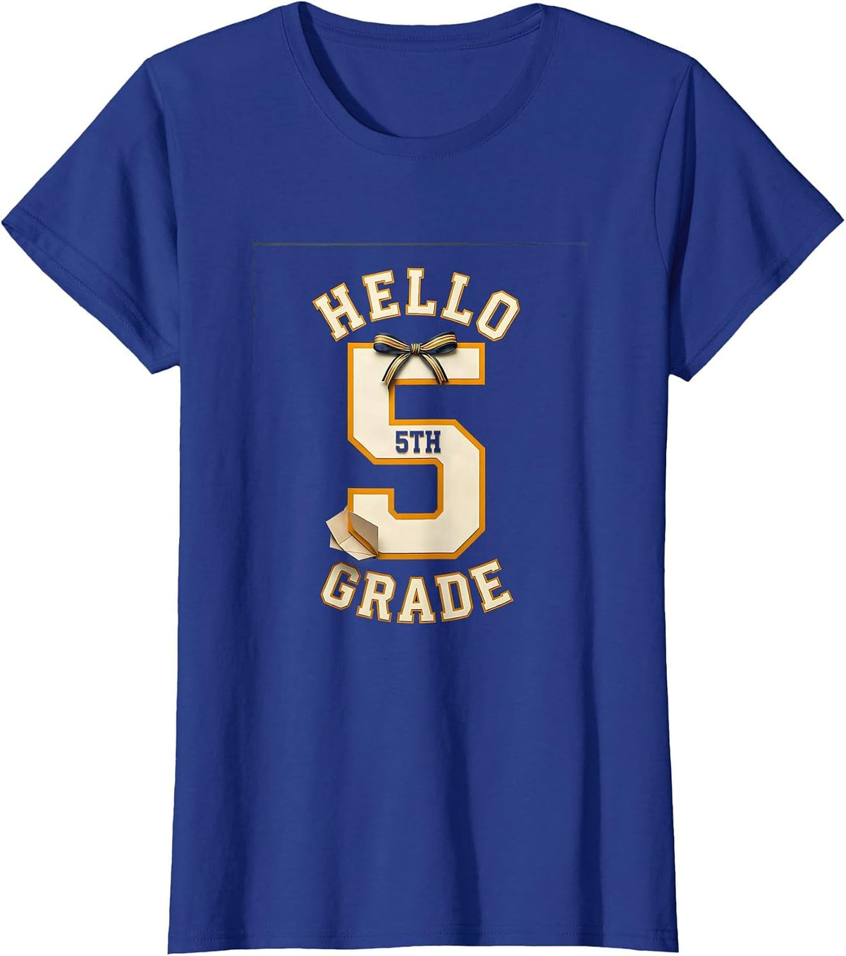 Women's Hello 5th Grade Cute Back To School Teacher Kids First Day T-Shirt - Royal Blue