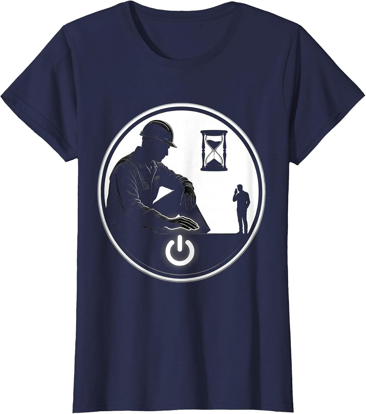 Women's Tech Support Badge Sarcastic IT Worker Humor T-Shirt - Navy Blue