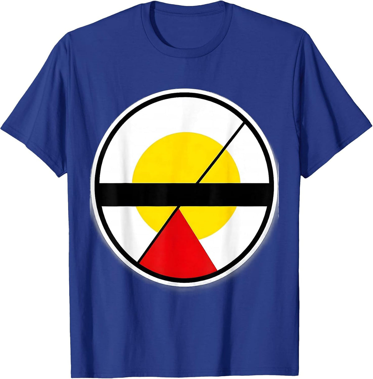 Sun As A Lone Dot In Vast Sky Graphic T-Shirt - Royal Blue