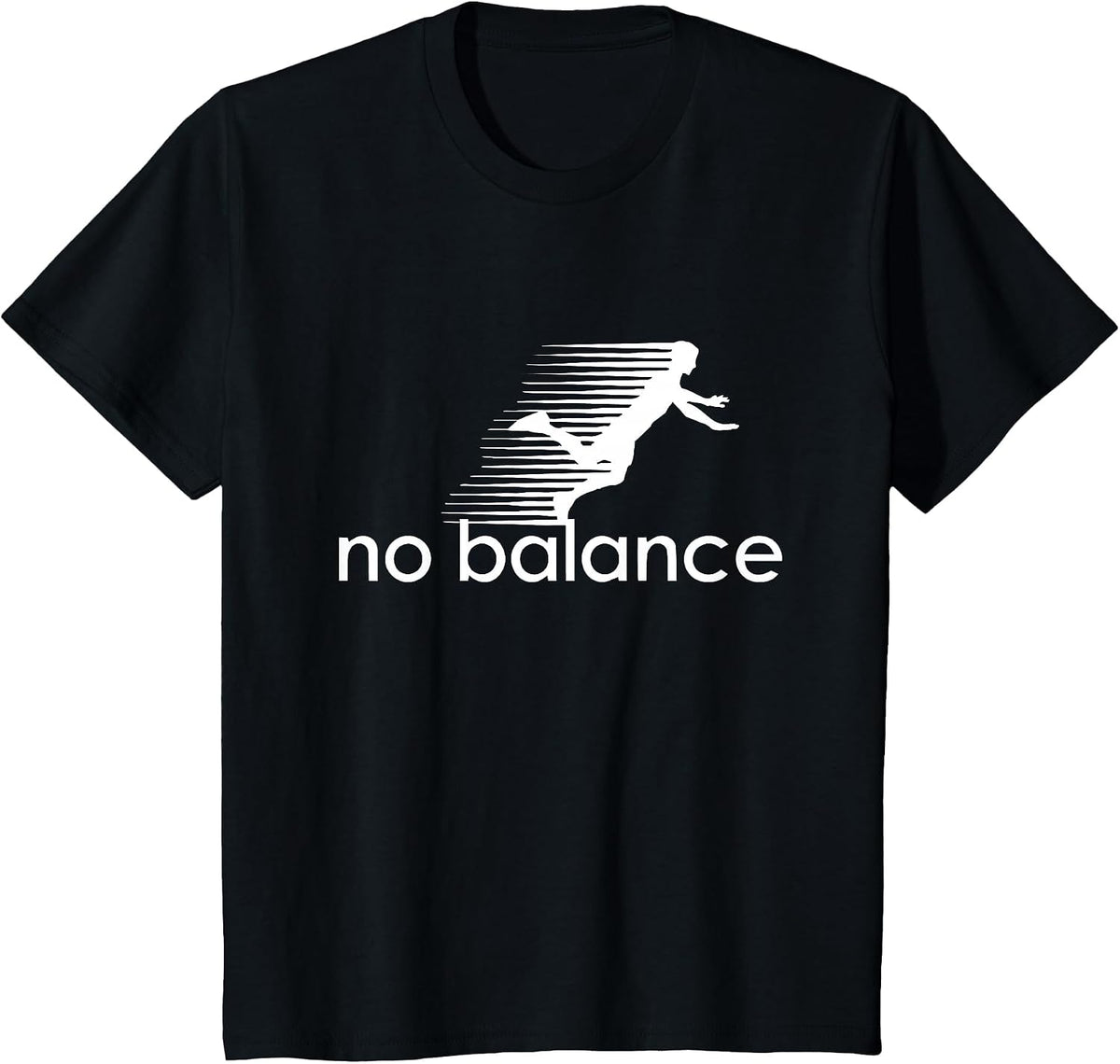 No Balance - Funny Parody Design for Sports and Humor T-Shirt - Black