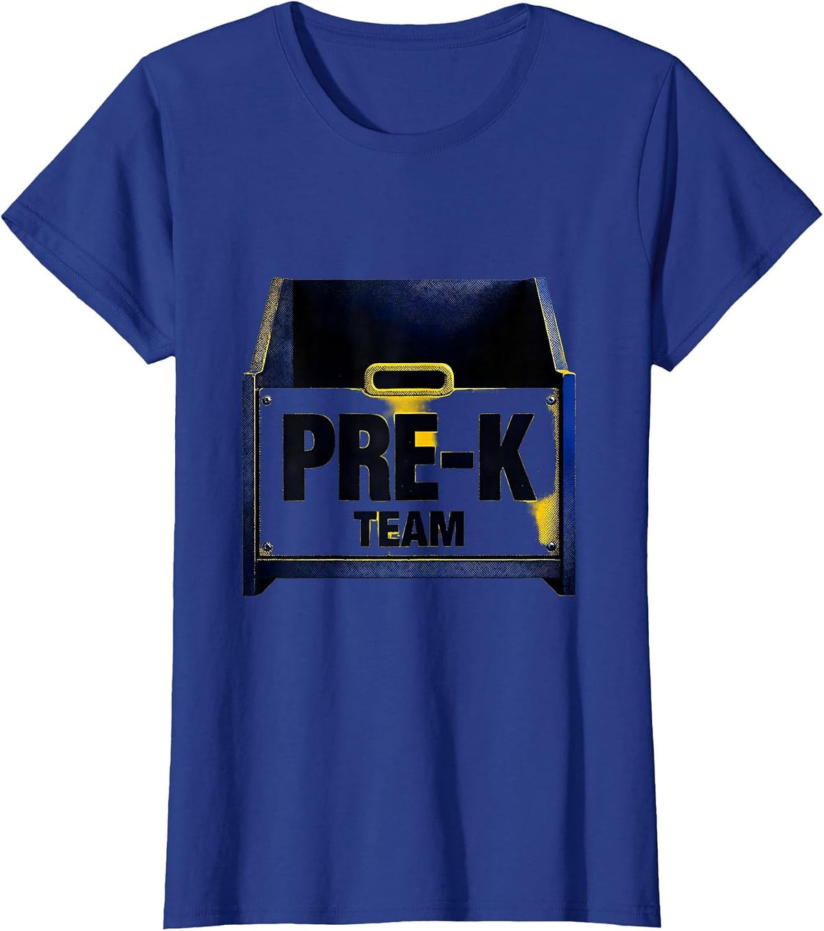 Women's Pre-K Team Funny Preschool Teacher First Day of School Gift T-Shirt - Royal Blue