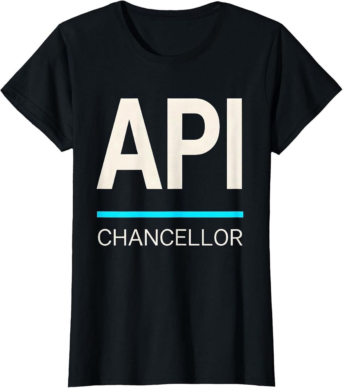 API Chancellor Funny Nerd Tech Worker Software Engineer Gift T-Shirt - Black