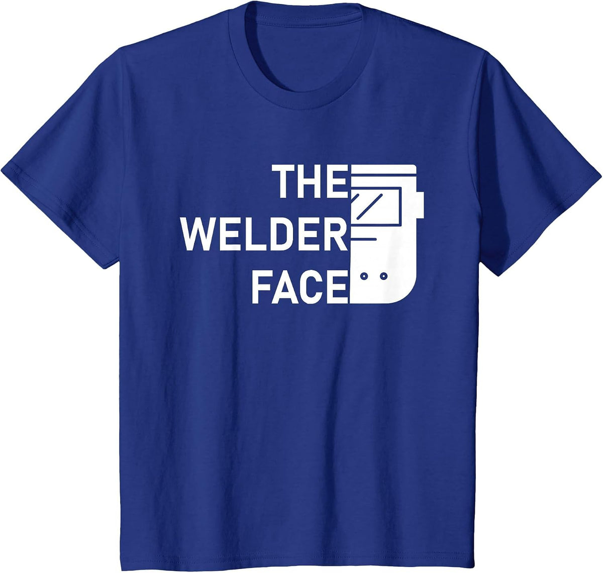 The Welder Face T-Shirt - Royal Blue