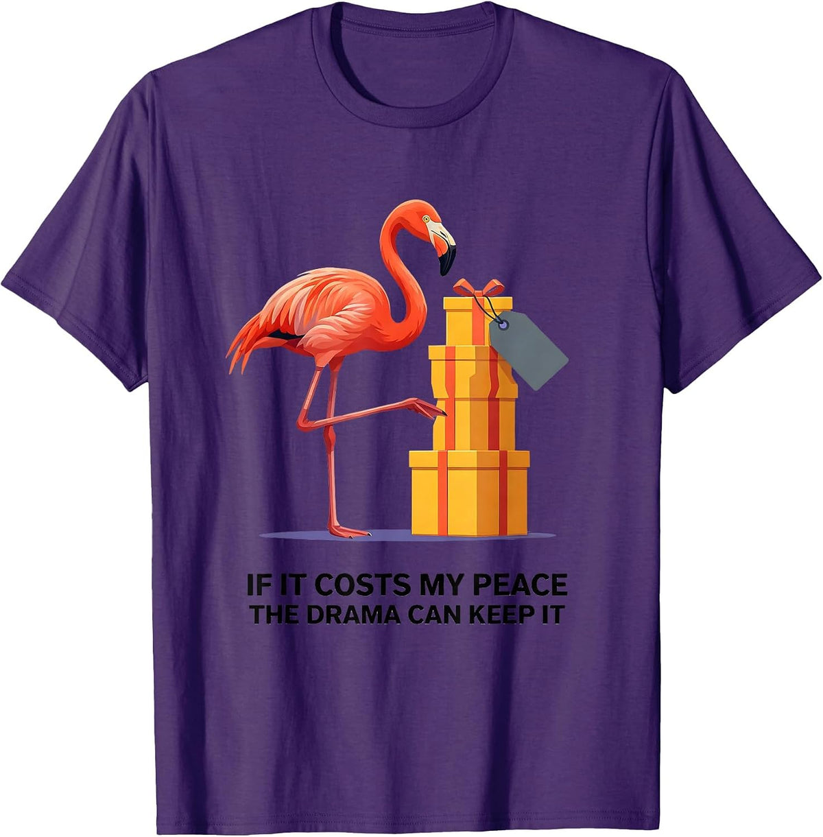 If It Costs My Peace The Drama Can Keep It Funny T-Shirt - Purple
