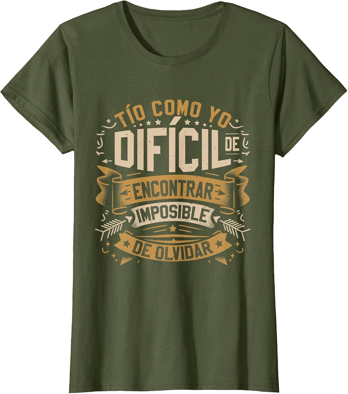 TIO Anuncio Embarazadas Tío Divertido T-Shirt - Olive Green