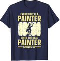 Best Painter Art for Men Women Painting Job House Painter T-Shirt - Navy Blue