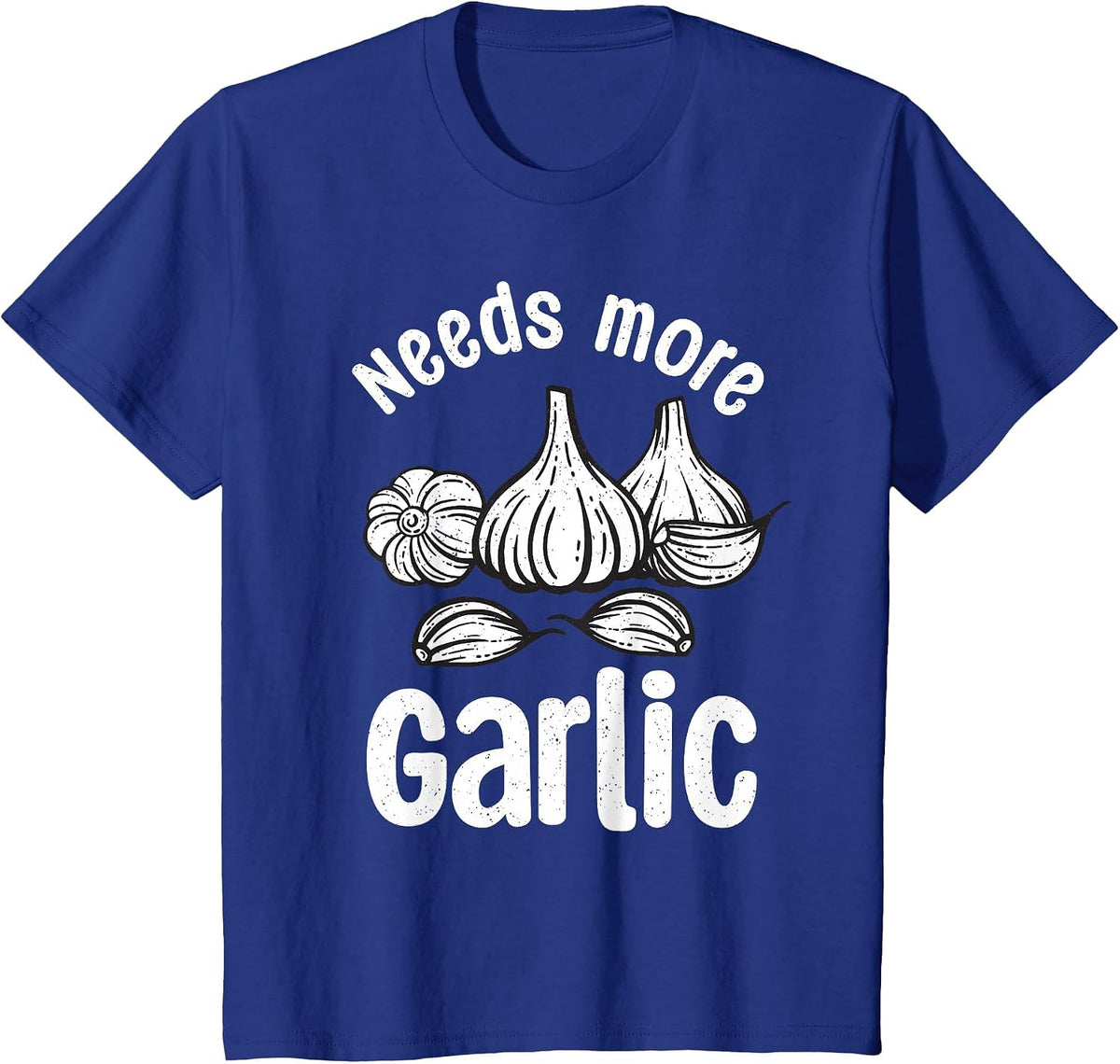 Garlic Art for Men Women Chef Cook Asian Food Garlic Lover T-Shirt - Royal Blue