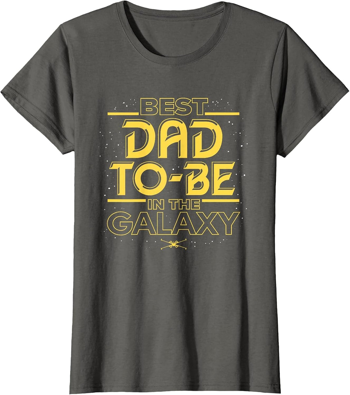 Star Wars Best Dad-to-Be in the Galaxy Birthday Father’s Day T-Shirt - Asphalt Grey