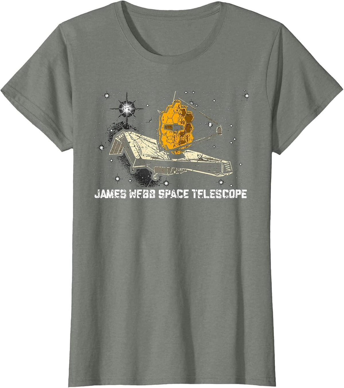 James Webb Space Telescope JWST Astronomy Astrophysics T-Shirt - Olive Heather