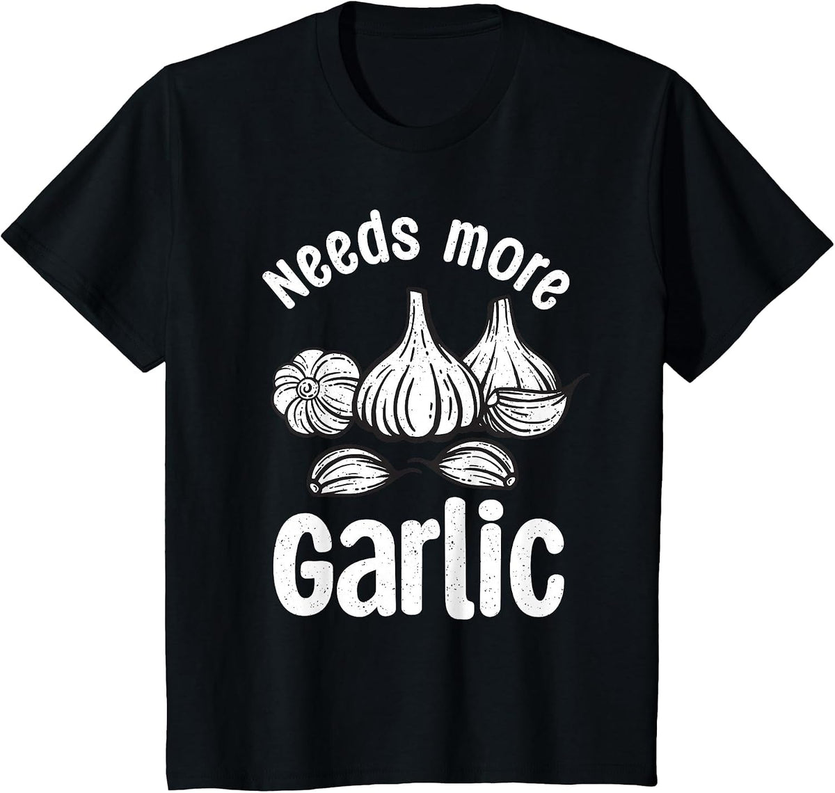 Garlic Art for Men Women Chef Cook Asian Food Garlic Lover T-Shirt - Black