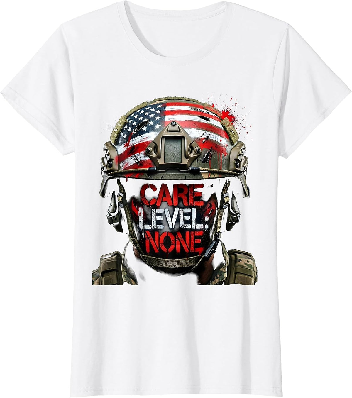 We Do Not Care Club Care Level None Design T-Shirt - White