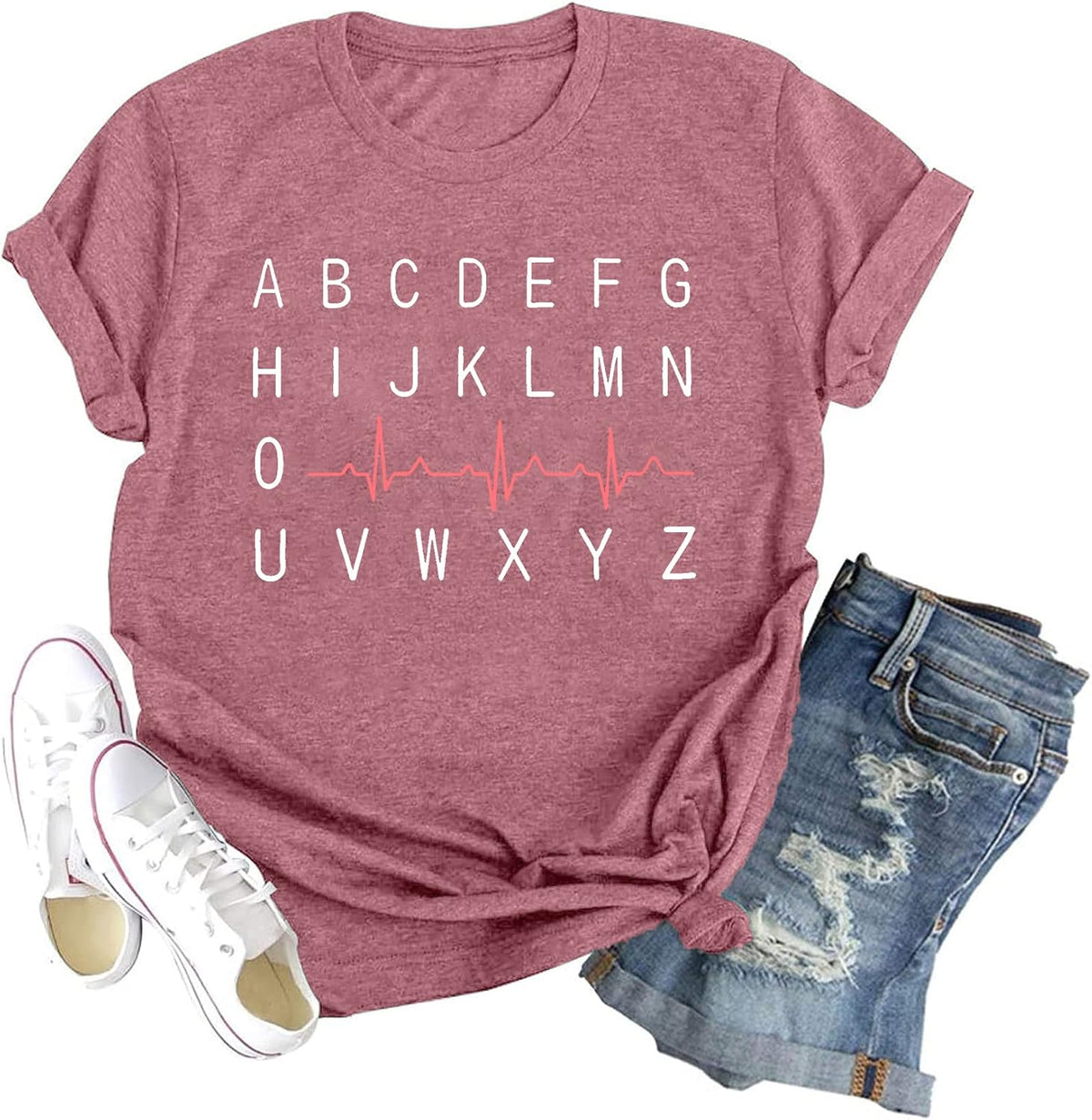 Book T-Shirts for Women It's A Good Day to Read Shirts Book Lovers Shirt Casual Short Sleeve Tee Tops - Nurse-pink