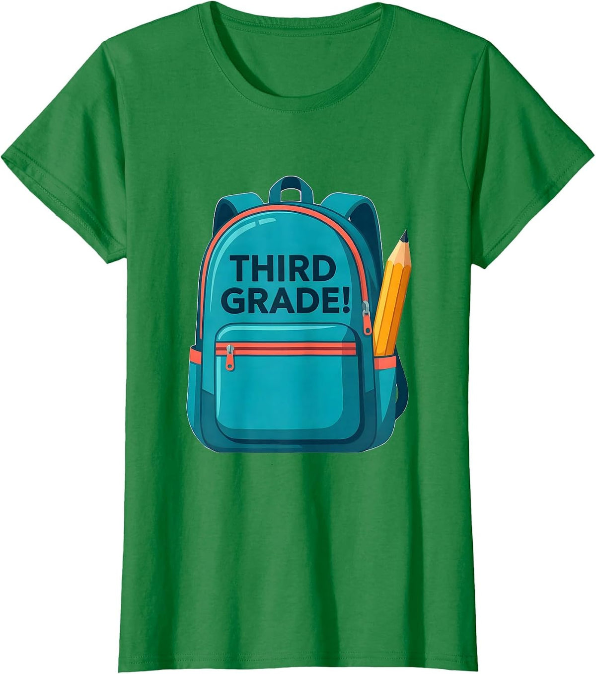 Women's Third Grade! Playful Back To School First Day of Third Grade T-Shirt - Kelly Green