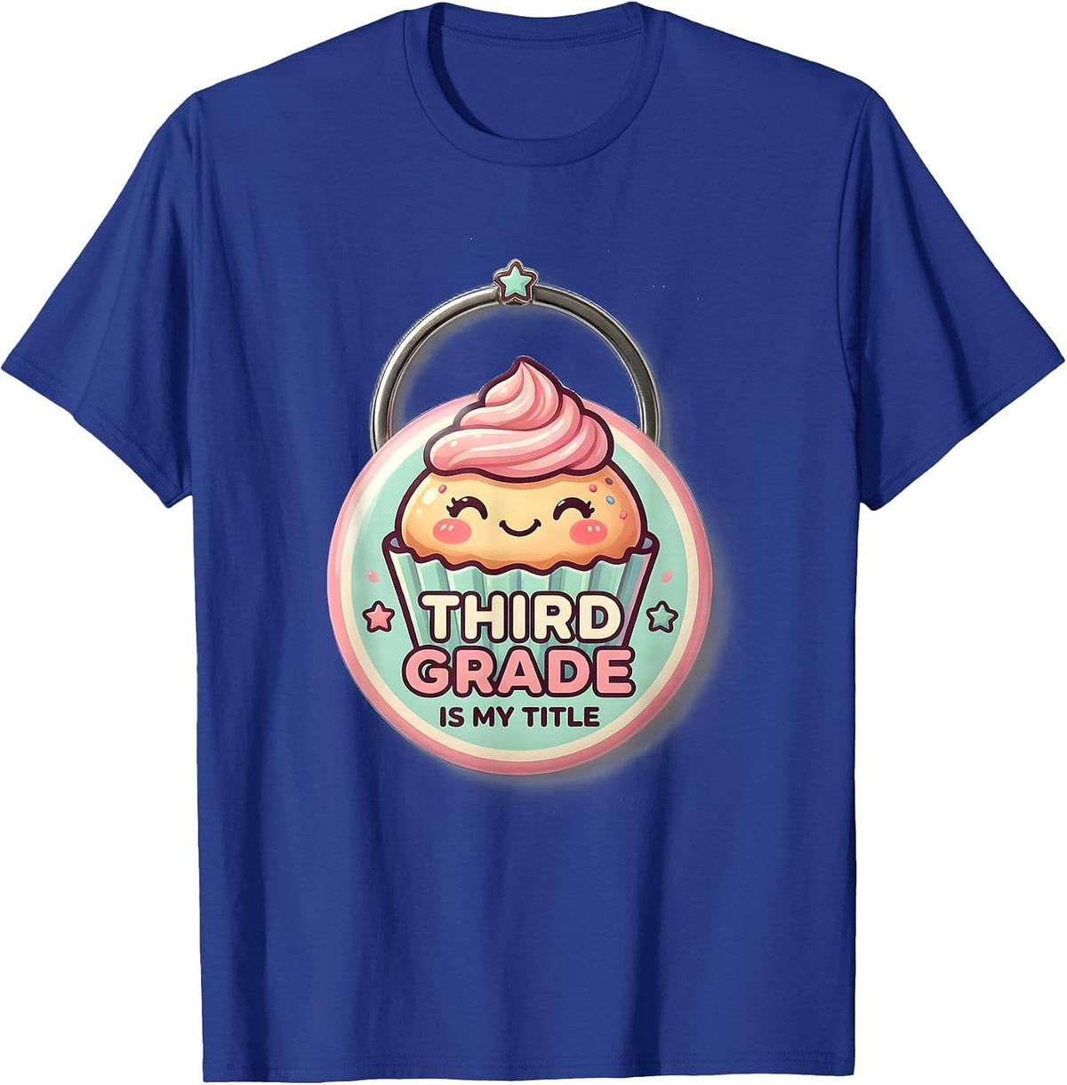 Men's Third Grade Is My Title Cute Kawaii Back To School First Day T-Shirt - Royal Blue