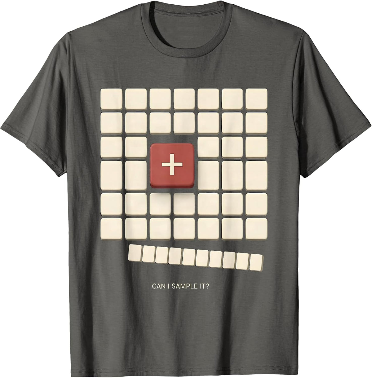 Can I Sample It Funny Periodic Table Chemistry Teacher Humor T-Shirt - Asphalt Grey
