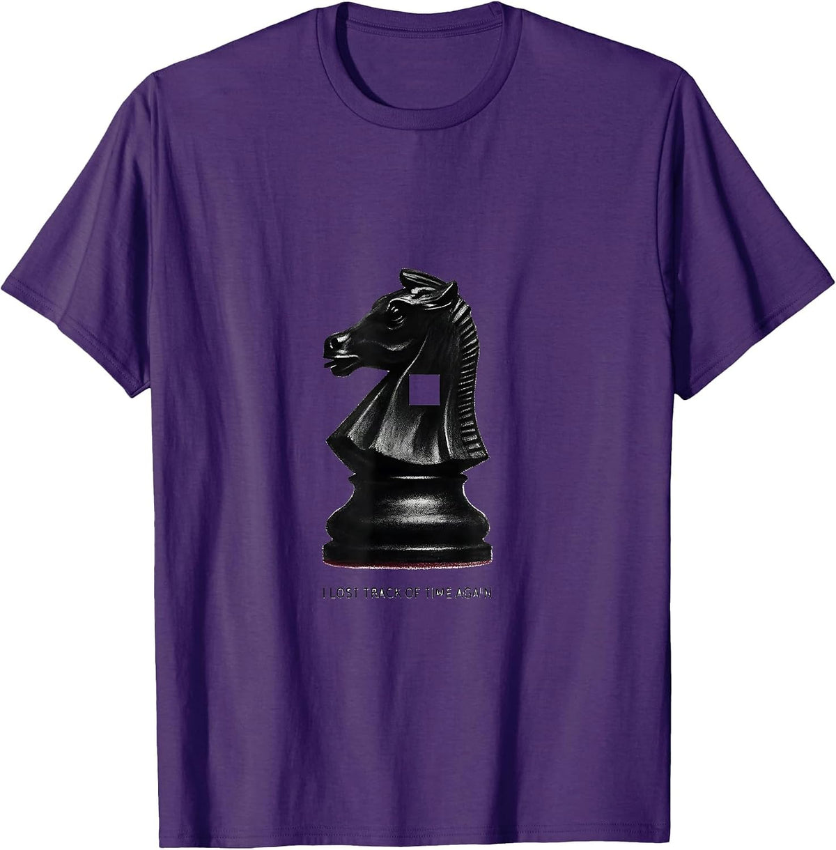 Men's I Lost Track Of Time Again Funny Chess Player Gift Chess T-Shirt - Purple