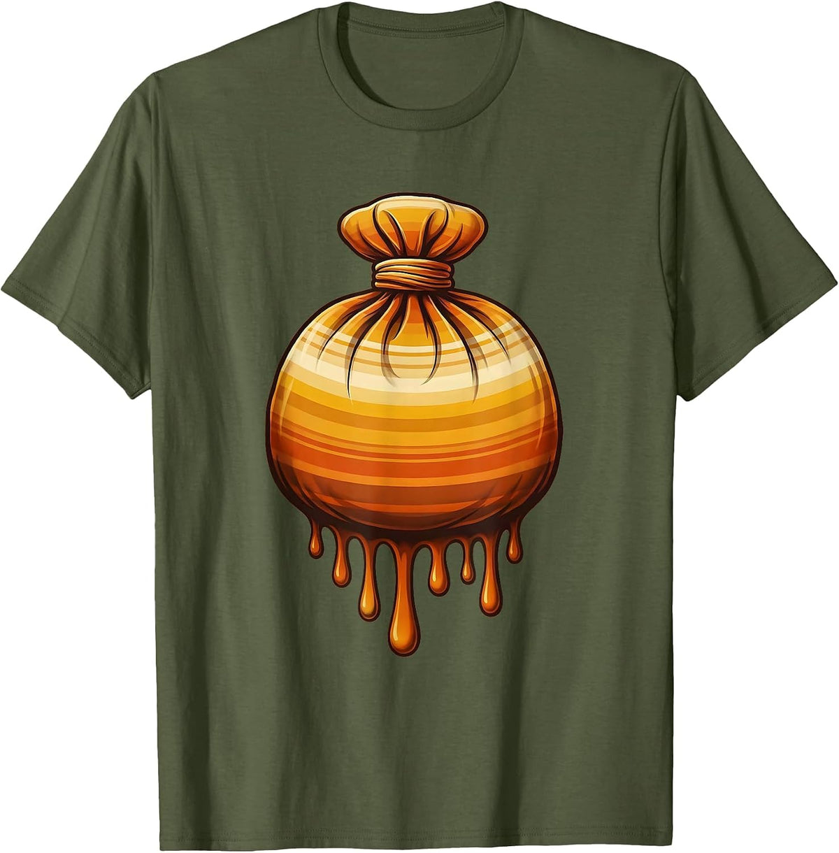 School Nurse Ice Pack Graphic Tee T-Shirt - Olive Green