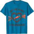 First Time Gramps Let The Spoiling Begin Grandpa T-Shirt, Men, Sapphire Blue, XX-Large - As Pictured