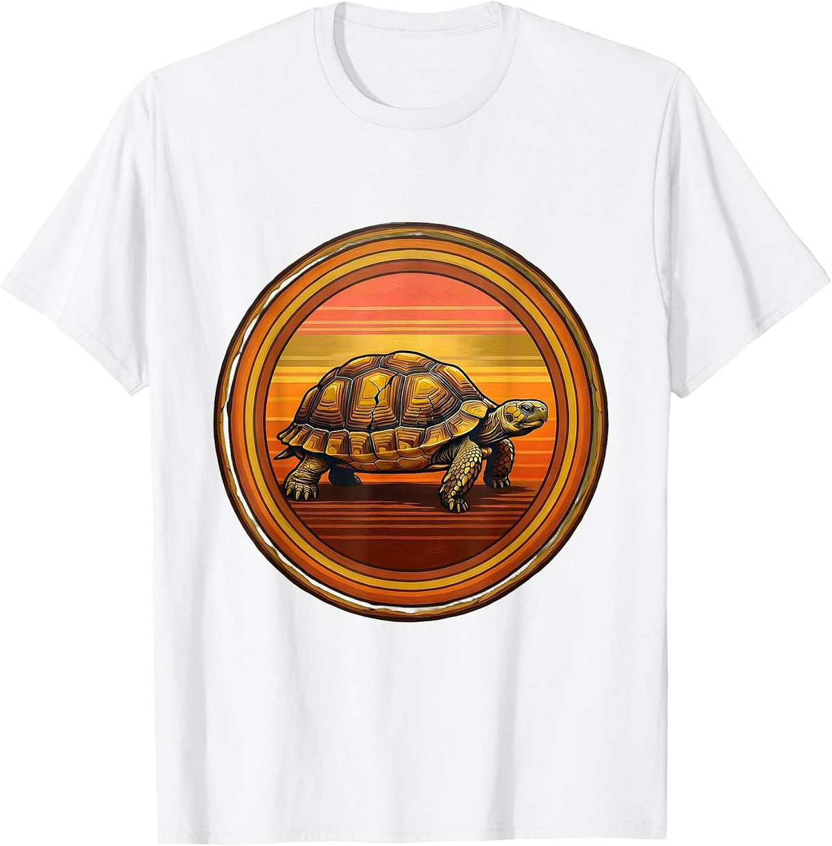 Men's Unbothered Turtle Cracked Shell Graphic T-Shirt - White