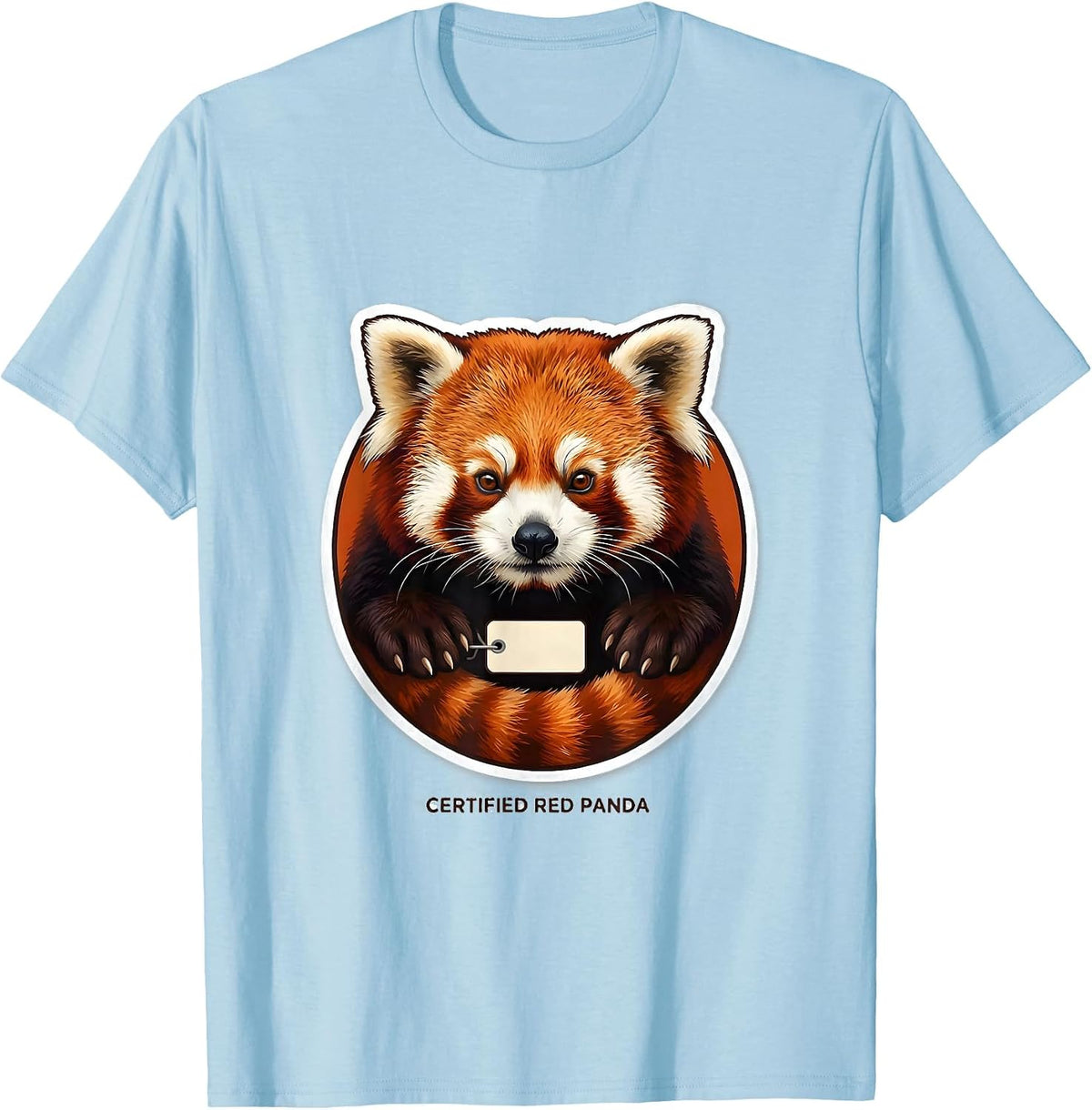 Men's Certified Red Panda Cute Animal Lover Gift T-Shirt - Baby Blue