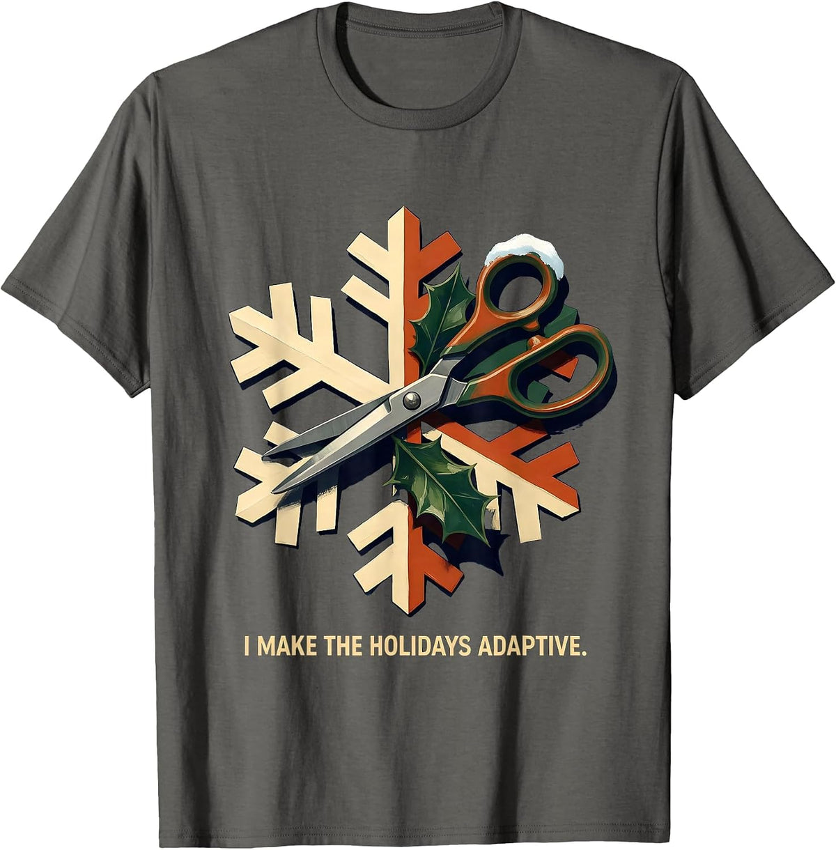Men's I Make The Holidays Adaptive Occupational Therapist T-Shirt - Asphalt Grey