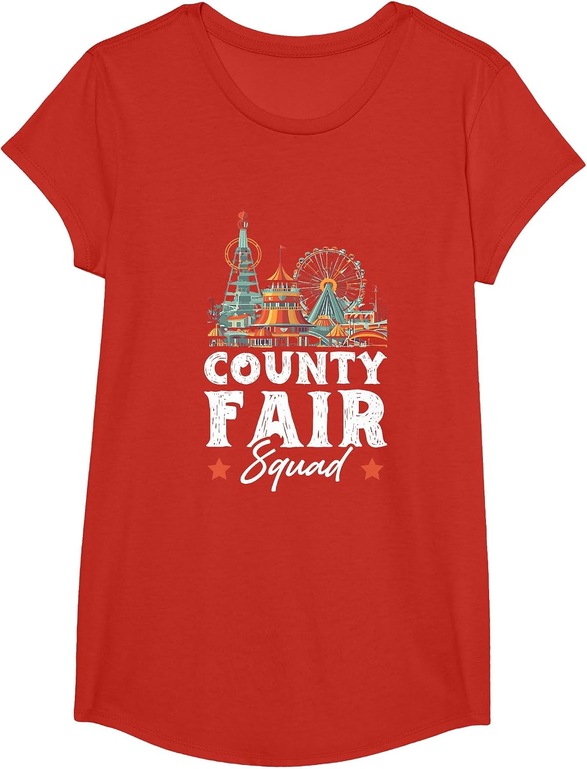 County Fair Squad T-Shirt - Girls Red