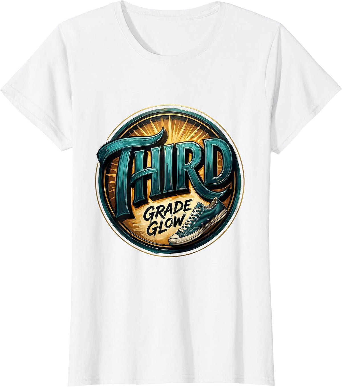 Third Grade Glow Retro Third Grade Vibes Back To School 3rd T-Shirt - White