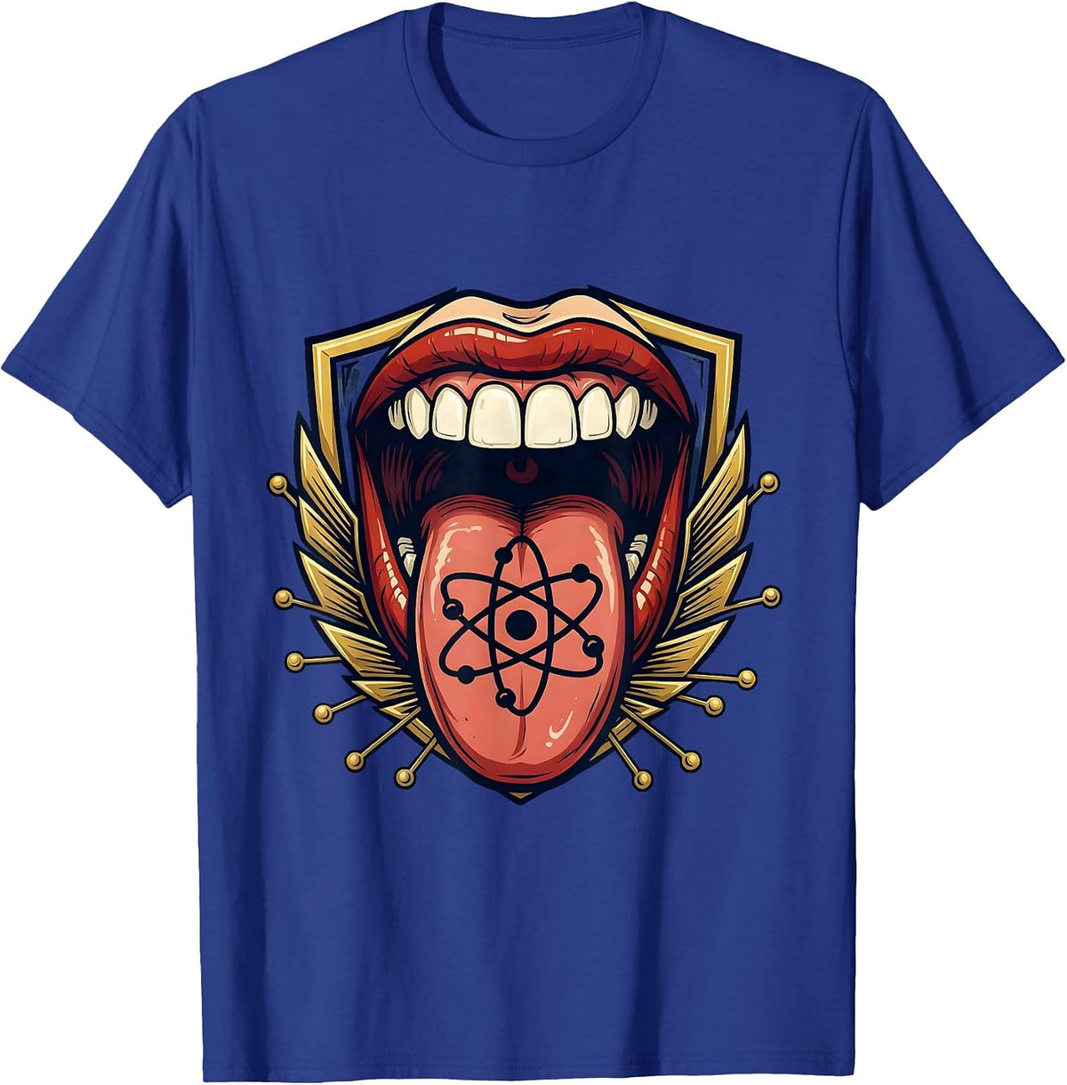 Men's Can I Lick It Periodic Table Chemistry Humor T-Shirt - Royal Blue
