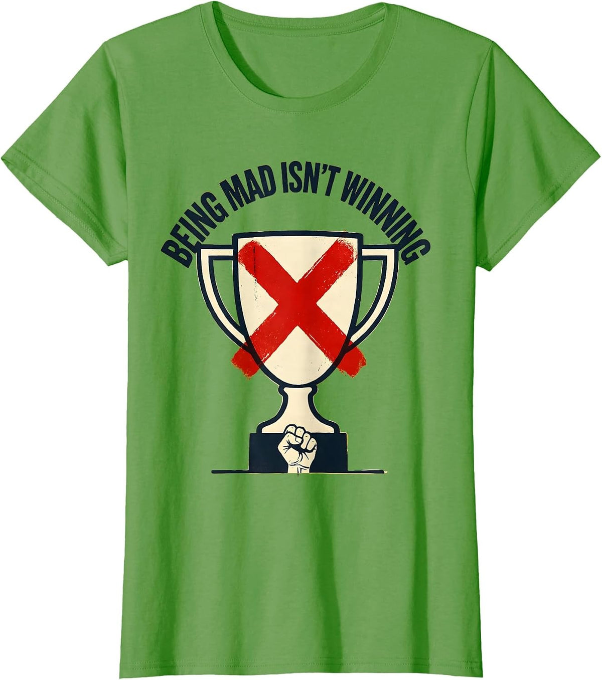 Women's Just Because You're Offended Doesn't Mean You're Right T-Shirt - Grass Green