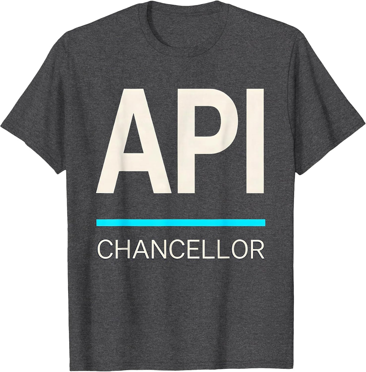 API Chancellor Funny Nerd Tech Worker Software Engineer Gift T-Shirt - Dark Heather Grey