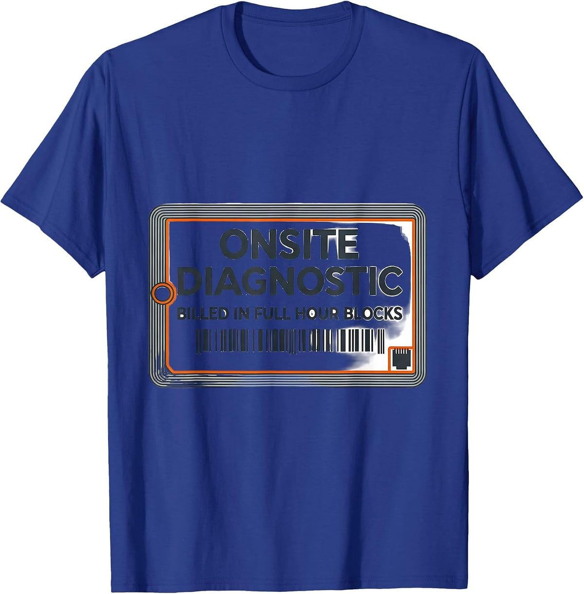 Onsite Diagnostic Billed In Full Hour Blocks Technician T-Shirt - Royal Blue