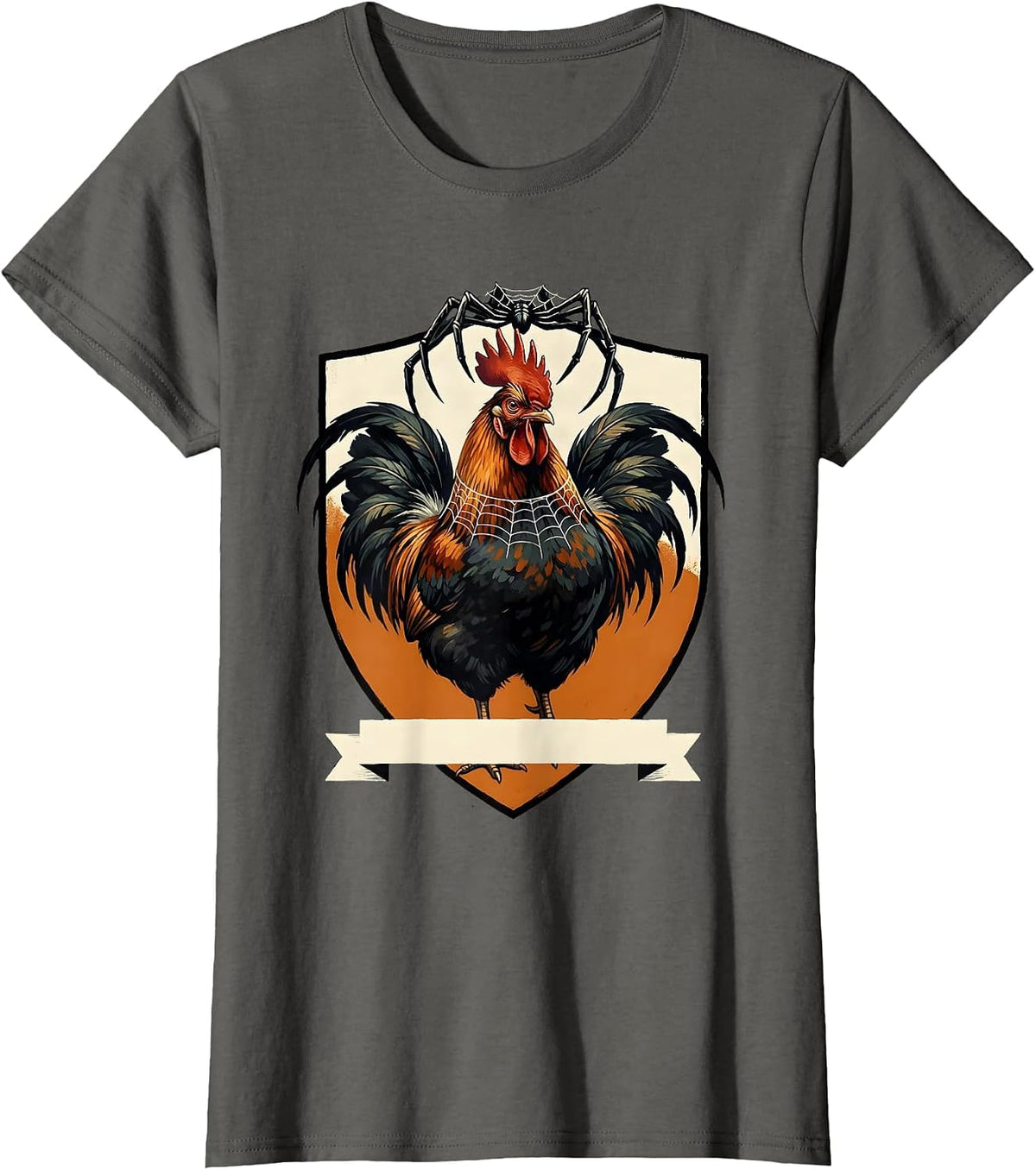 Women's Chicken Halloween Costume Whimsical Farm Chicken Lover T-Shirt - Asphalt Grey