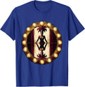 Showgirl Dressing Room Mirror Reflection Graphic T-Shirt - Royal Blue