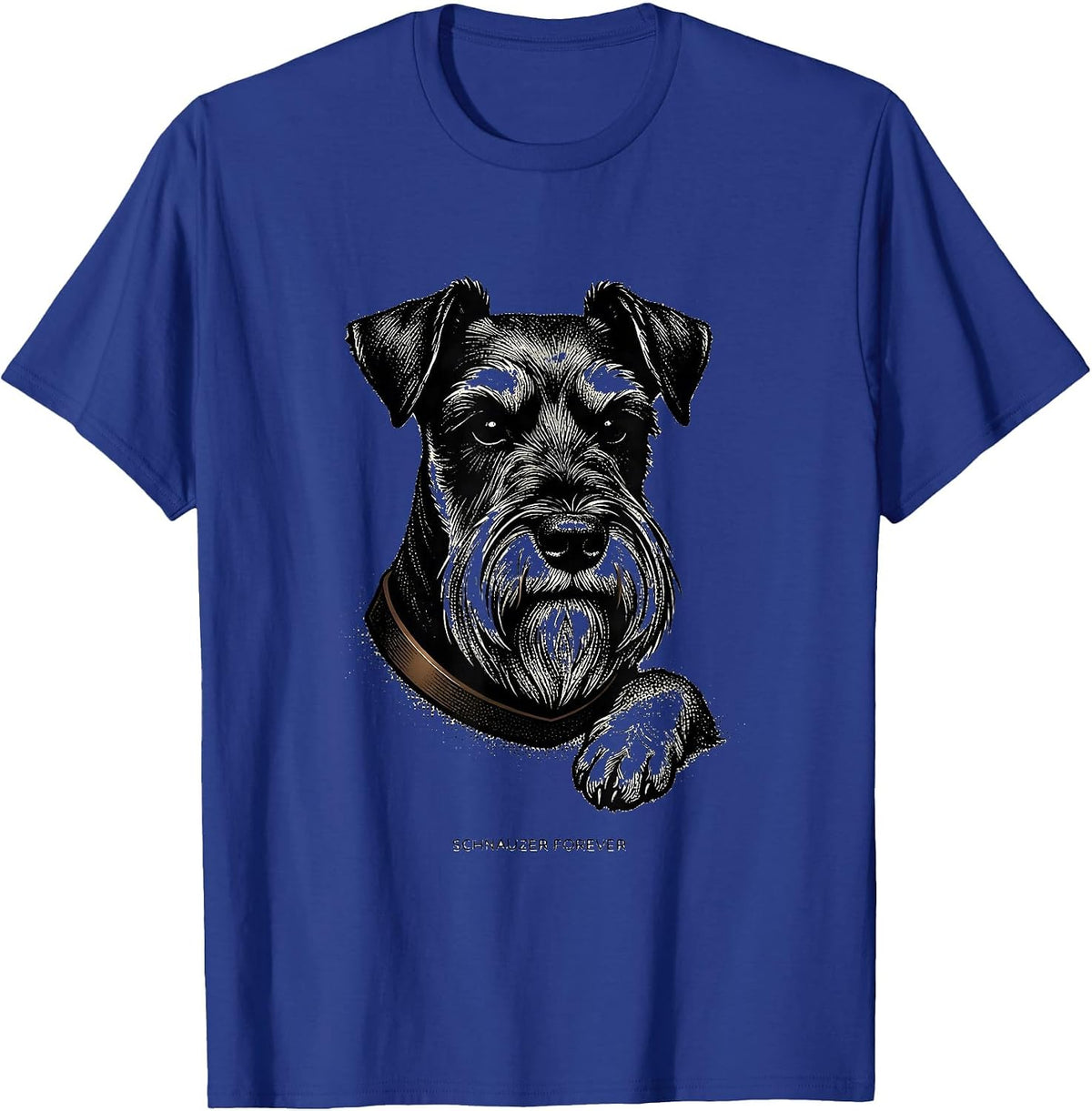 Schnauzer Forever Cute Miniature Schnauzer Lover Gift T-Shirt - Royal Blue