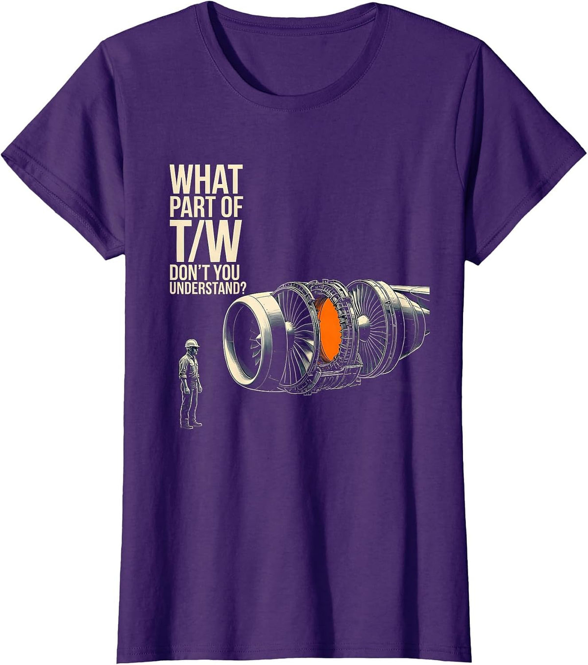 Women's What Part Of T/W Don't You Understand? Aerospace Engineer T-Shirt - Purple