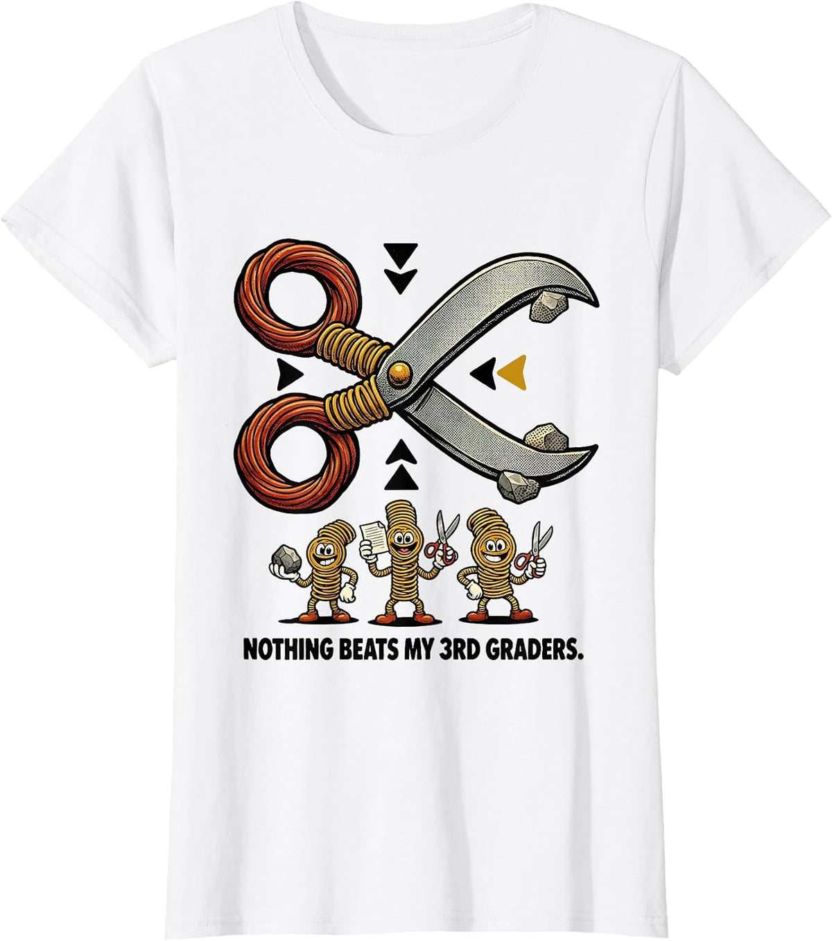 Nothing Beats My 3rd Graders Funny Back To School Kids T-Shirt - White