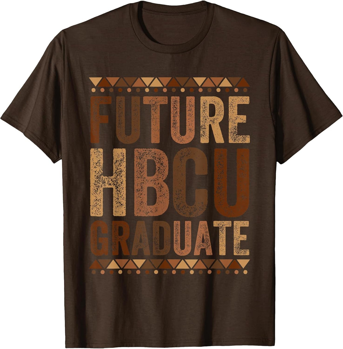 Future HBCU Grad Graduate Afro Boys Girls College Graduation T-Shirt - Brown