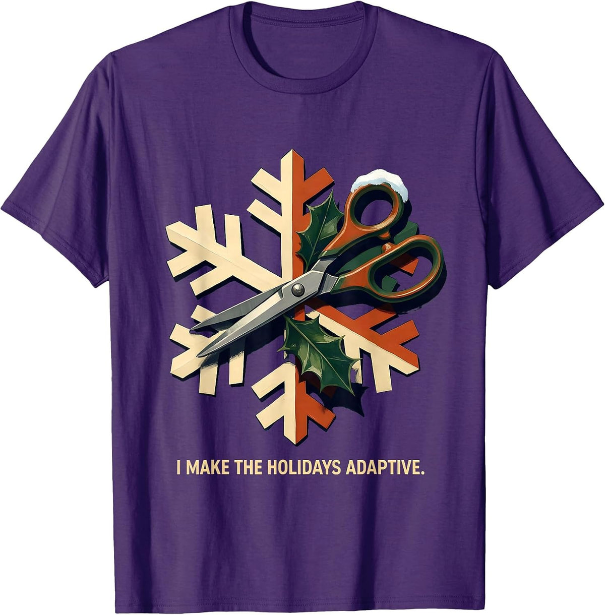 Men's I Make The Holidays Adaptive Occupational Therapist T-Shirt - Purple
