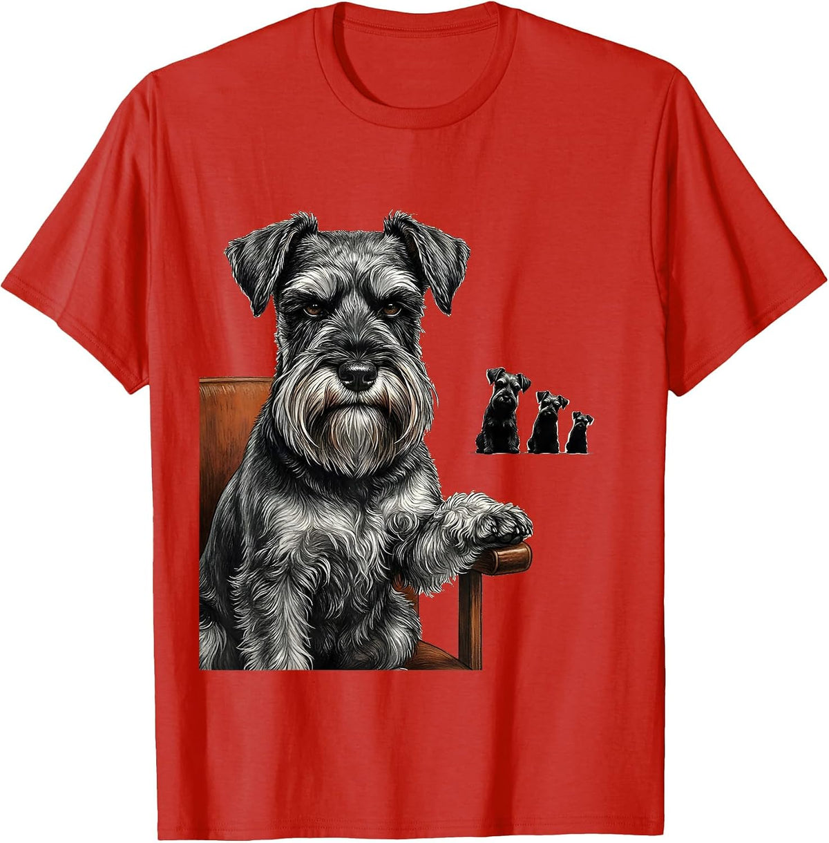 Men's Miniature Schnauzer Proud Dog Owner Humor T-Shirt - Red