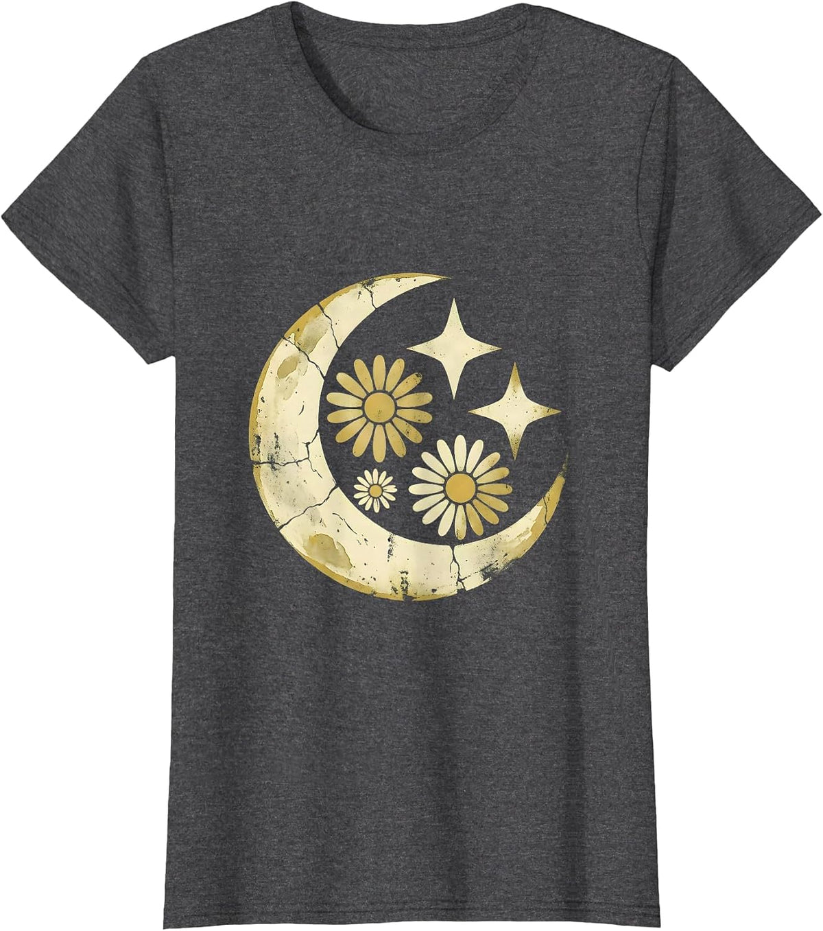 Women's Stone Archway Climbing Roses Faith Graphic T-Shirt - Dark Heather Grey