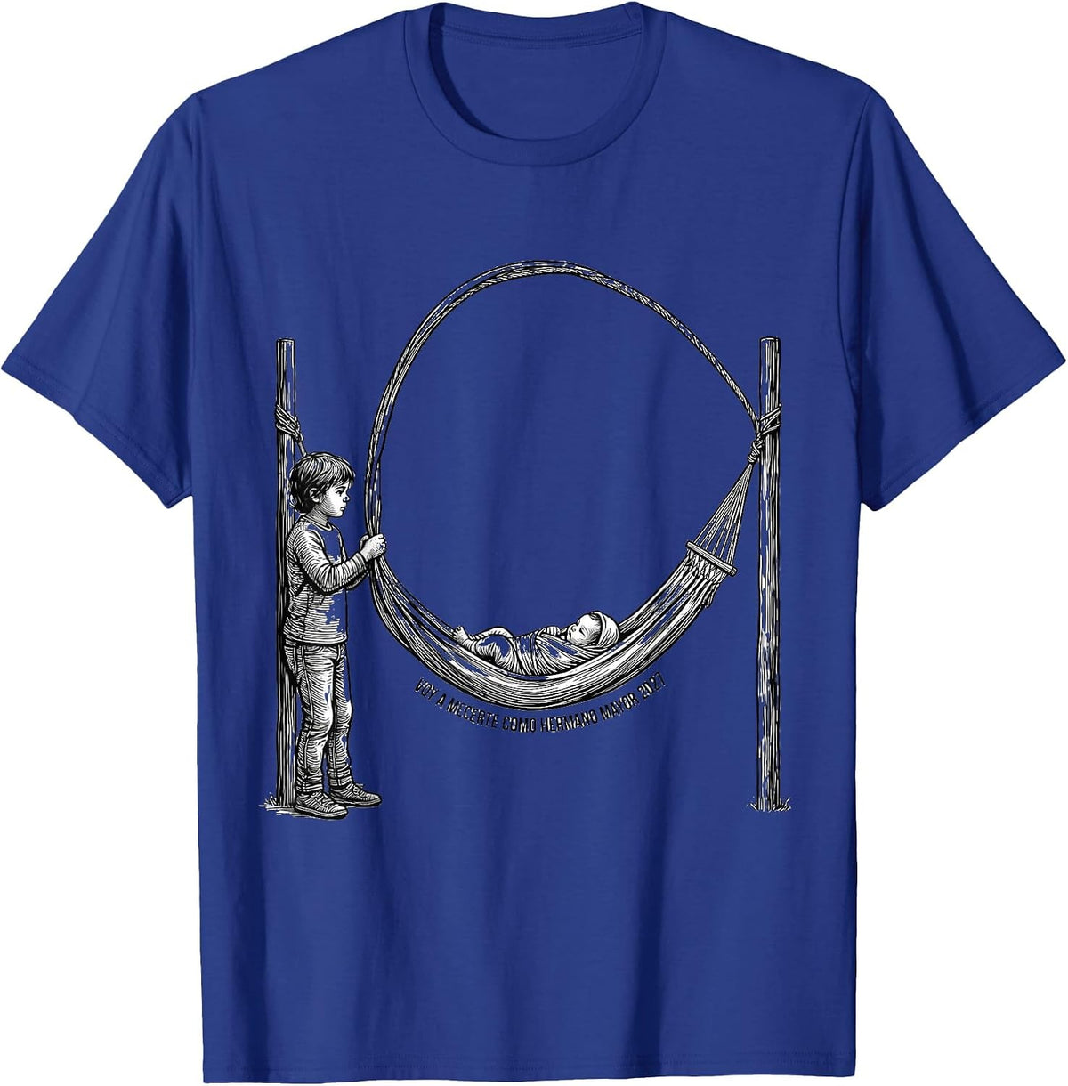 Voy A Mecerte Como Hermano Mayor 2027 Spanish Big Sibling T-Shirt - Royal Blue