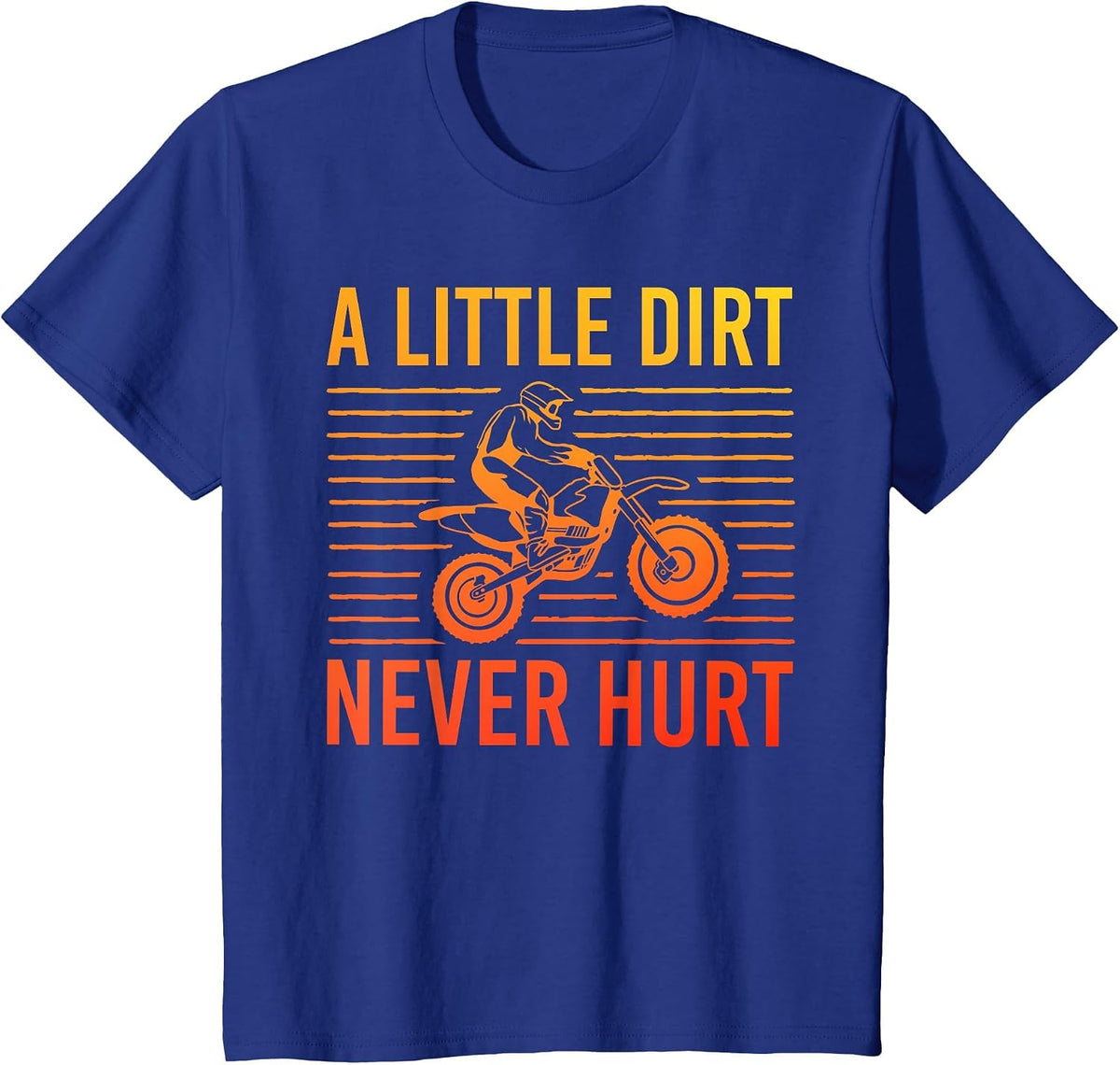 Cool Dirt Bike Art for Men Women Motor Bike Dirtbike Racing T-Shirt - Royal Blue