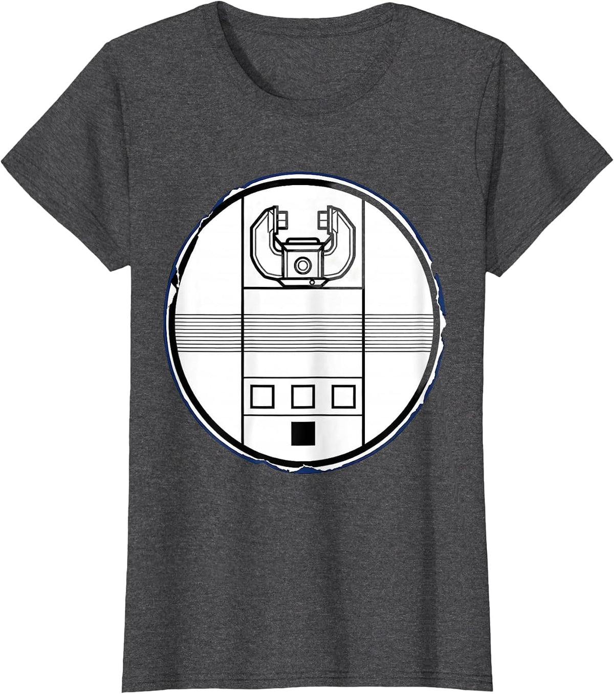 Women's Sealed Rate Card Badge Funny Tradesperson Electrician T-Shirt - Dark Heather Grey