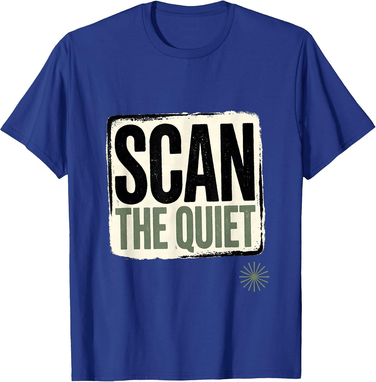 Scan The Quiet Retro Radiology Rad Tech CT MRI Tech T-Shirt - Royal Blue
