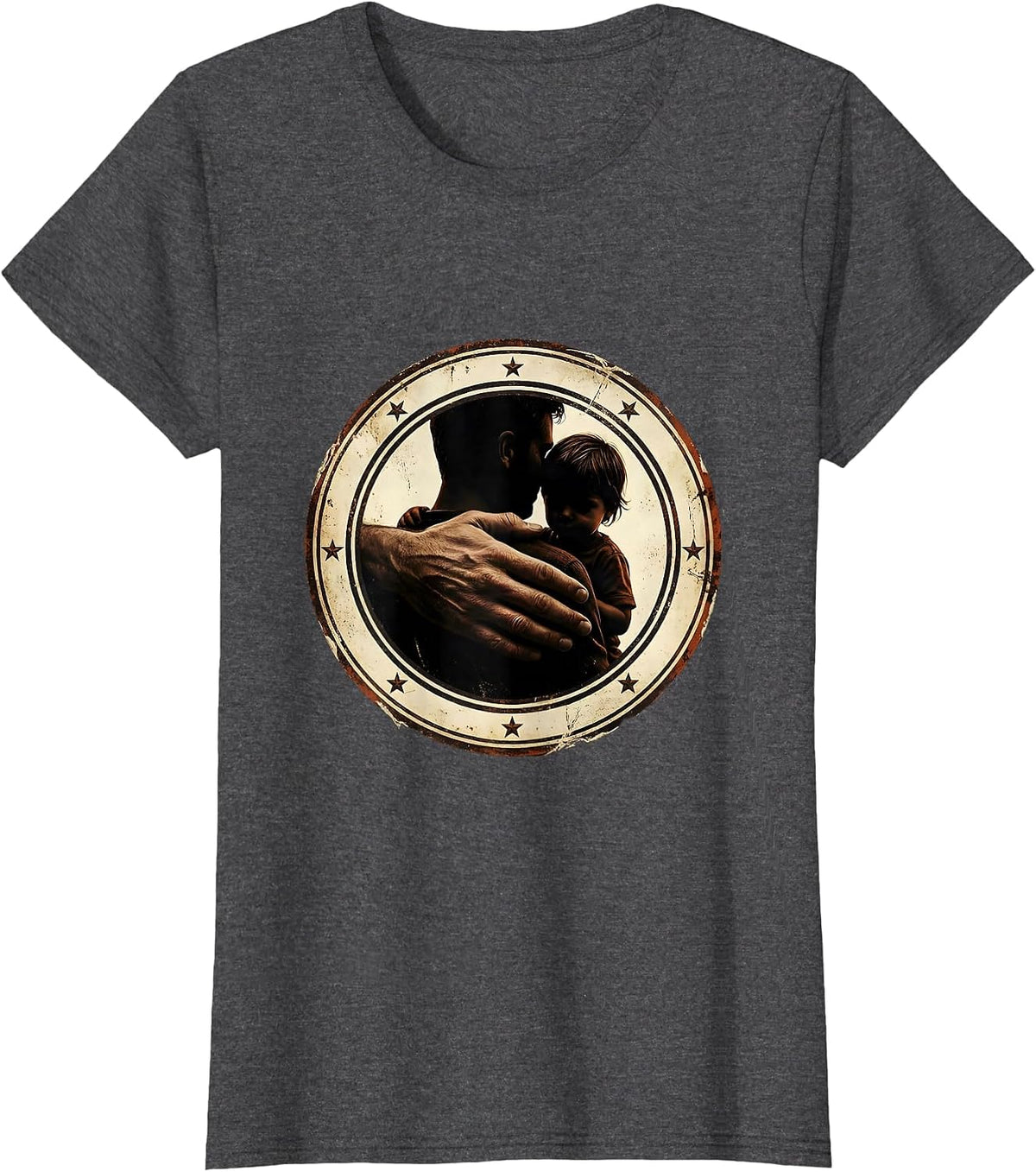Women's Paraprofessional Supportive Hand Graphic T-Shirt - Dark Heather Grey