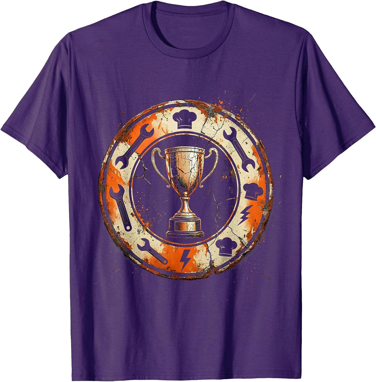 Men's I Cant But I Know A Guy Trades Trophy T-Shirt - Purple
