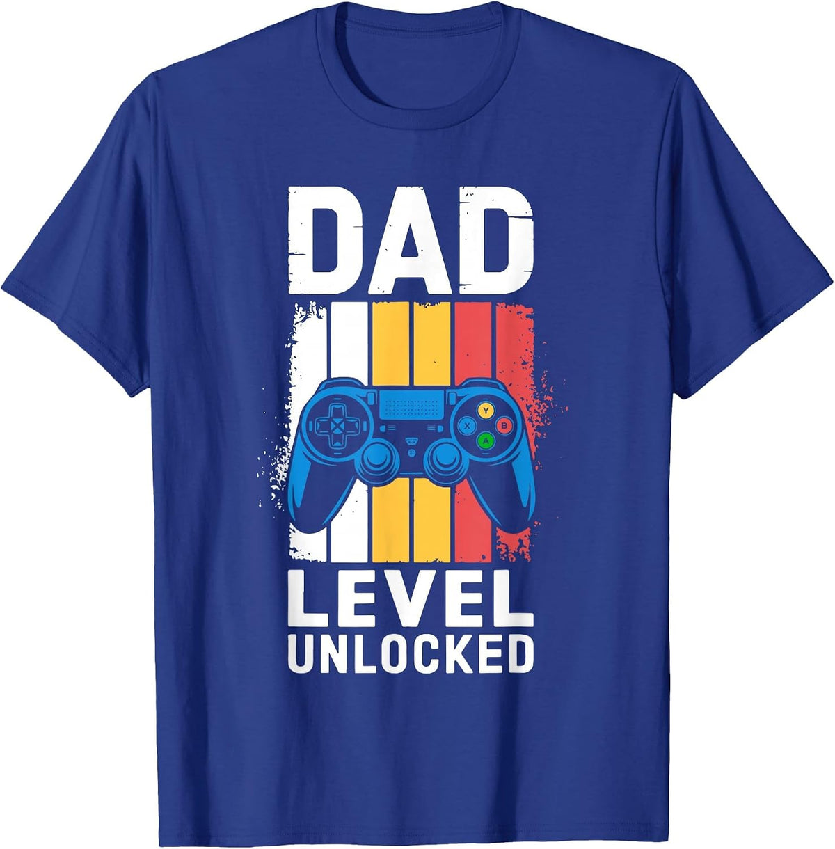 Dad Level Unlocked Shirt Men New Dad Pregnancy Announcement T-Shirt - Royal Blue
