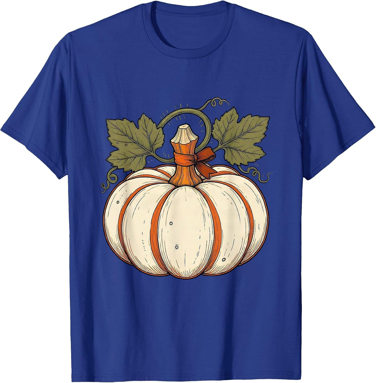 Men's Harvest Squash Retro Autumn Lover Fall Gift T-Shirt - Royal Blue